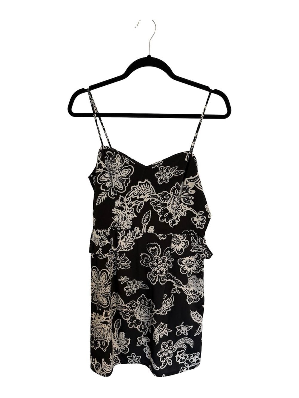 American Eagle Outfitters Black and White Floral Cami